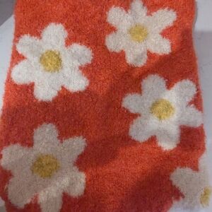 Floral Knit Tote in Red and White Free People